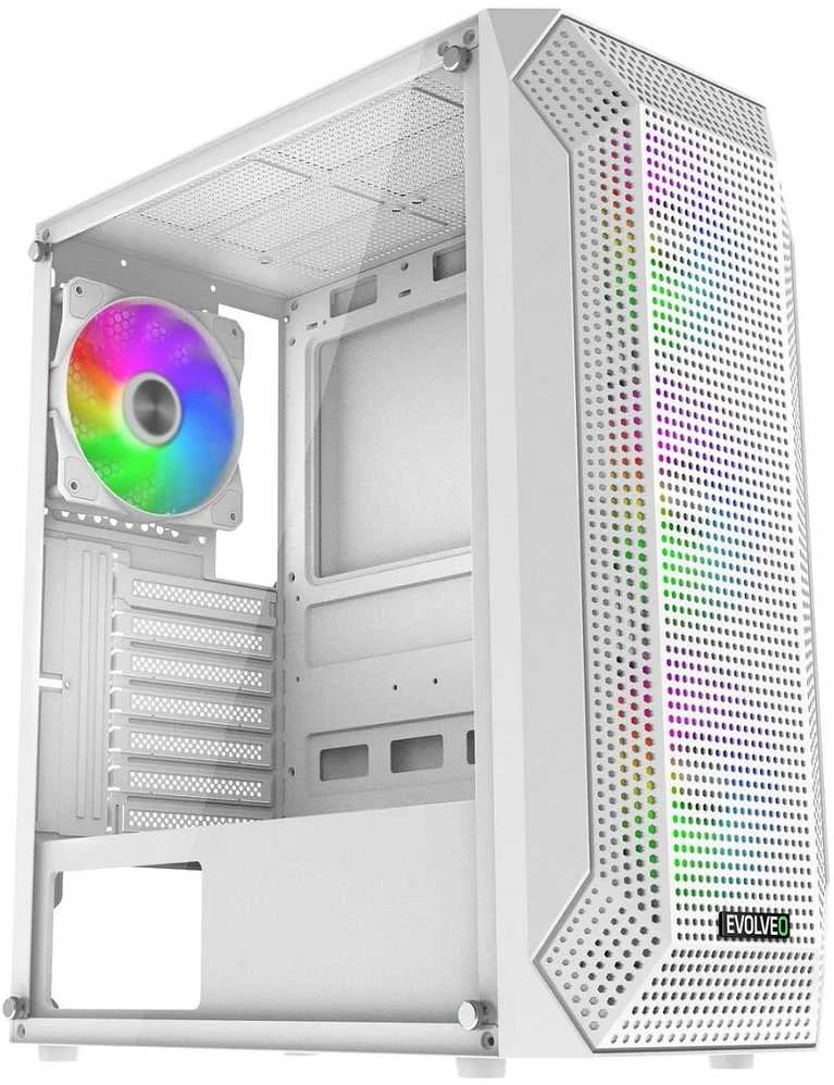 Obudowa Evolveo Xenon ATX 4x ARGB 120mm Airflow Mesh Baltas (XENON-WH-4)
