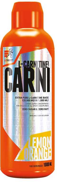 Extrifit Carni 120000mg Liquid 1000ml Lemon Oranžinis