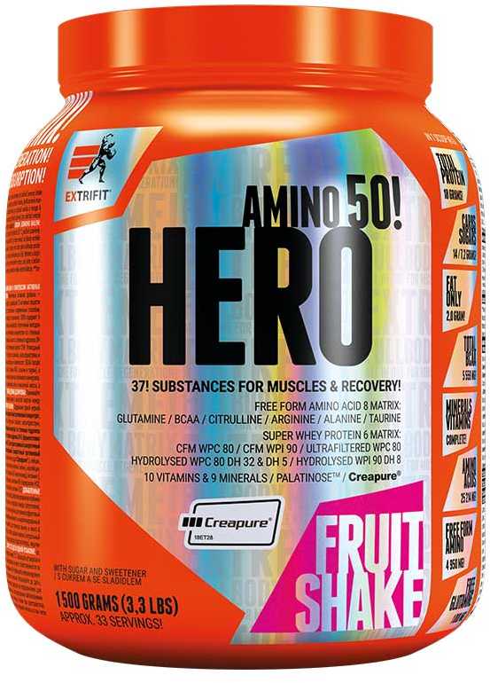 Extrifit Hero 1500 g - fruit shake