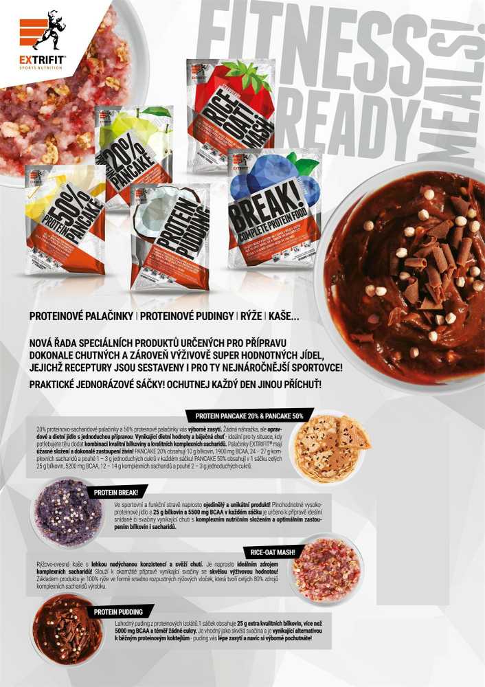Extrifit Protein Break! 900 g - strawberry