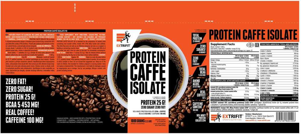 Extrifit Protein Caffe Isolate 1000 g