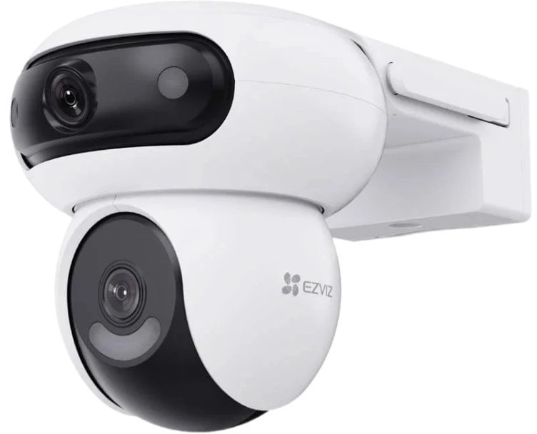 EZVIZ CS-HB90/SP lauko akumuliatorinė dviguba kamera (2x4MP, 10400mAh, Su saulės panele)