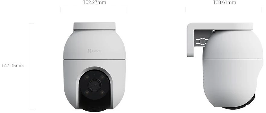 EZVIZ lauko stebėjimo kamera WiFi 4 MP 360° automatiniu sekimu spalvotu naktiniu matymu C8c 4 MP