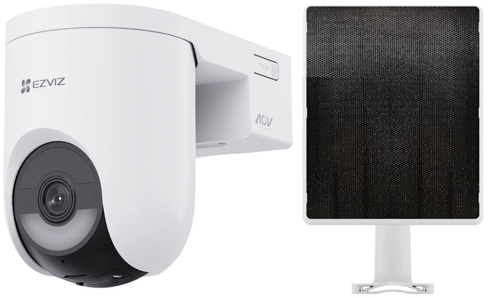 EZVIZ CS-HB8c lauko akumuliatorinė valdoma kamera su saulės panelės komplektu (Type-C, 4 MP, 4 mm)