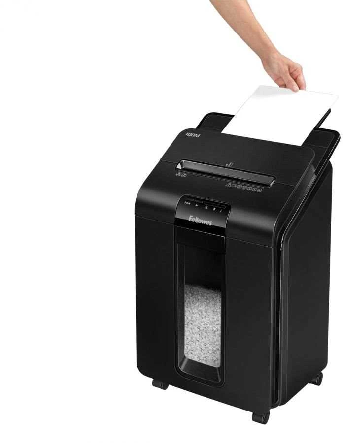 Fellowes AutoMax™ 100M Automatinis kompaktiškas dokumentų naikiklis