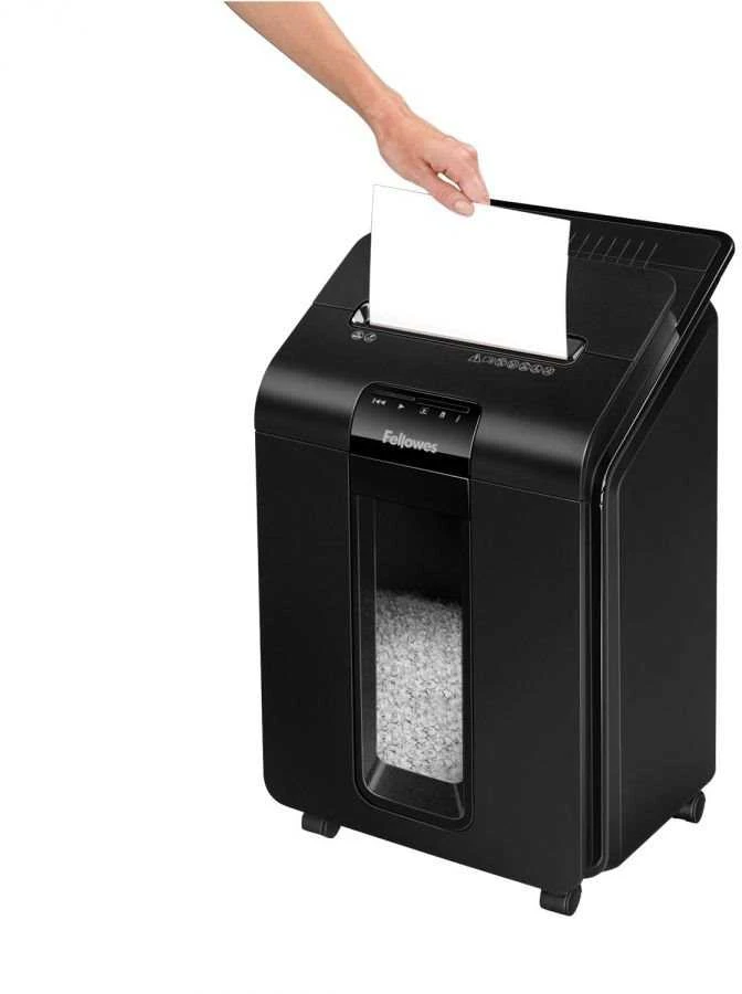 Fellowes AutoMax™ 100M Automatinis kompaktiškas dokumentų naikiklis