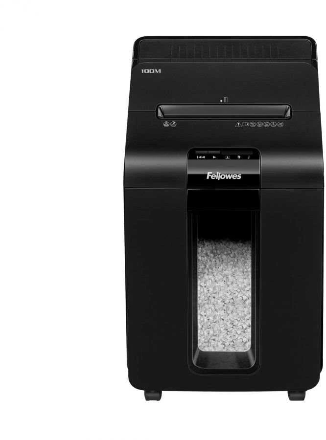 Fellowes AutoMax™ 100M Automatinis kompaktiškas dokumentų naikiklis
