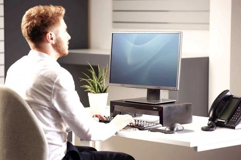 Laikiklis Fellowes | Designer Suites Monitorius Riser | Height adjustment | Juodas