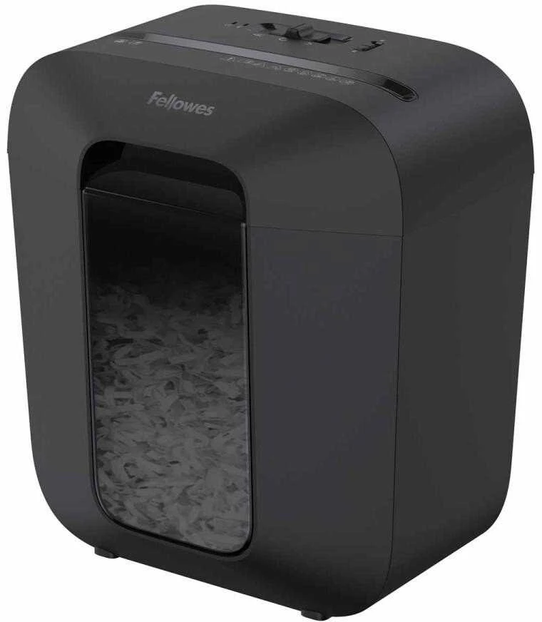 Fellowes LX25 juodas popieriaus smulkintuvas su langeliu