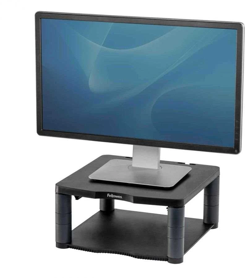 Laikiklis Fellowes Monitoriaus stovas kolegos Premium, Juoda/grafitas