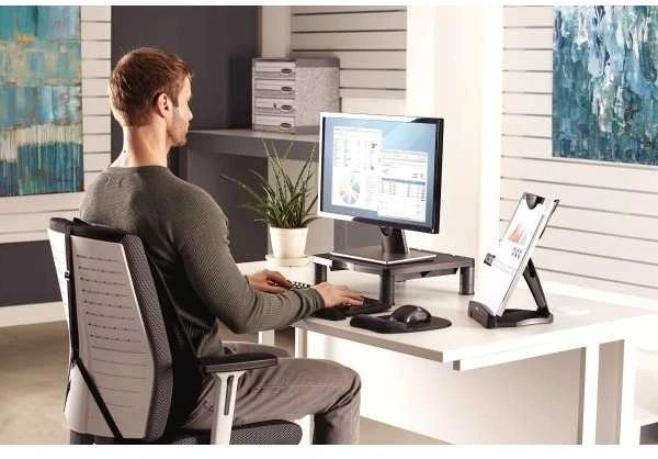 Laikiklis FELLOWES Stand-Graph Monitorius stovas grafitas