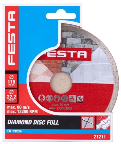 Šakotuvas Festa diamond disc O 115 x 2 x 22,2 mm