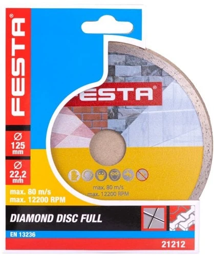 Šakotuvas Festa diamond disc O 125 x 2 x 22,2 mm