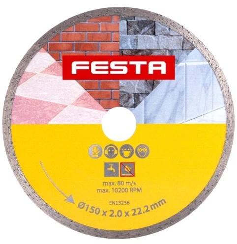 Šakotuvas Festa Diamond diskas O 150 x 2,6 x 22,2 mm