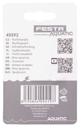 Šakotuvas Festa greito prijungimo jungtis AQUATIC 1/2"