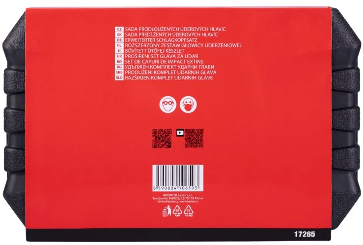 FESTA INDUSTRY Set of Extended 1/2" Cr-Mo Socket Heads