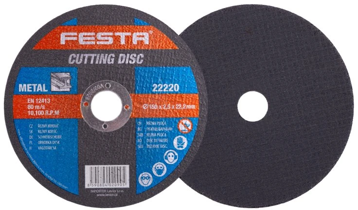 Festa metalo pjovimo diskas O 150 x 2,5 x 22,2 mm