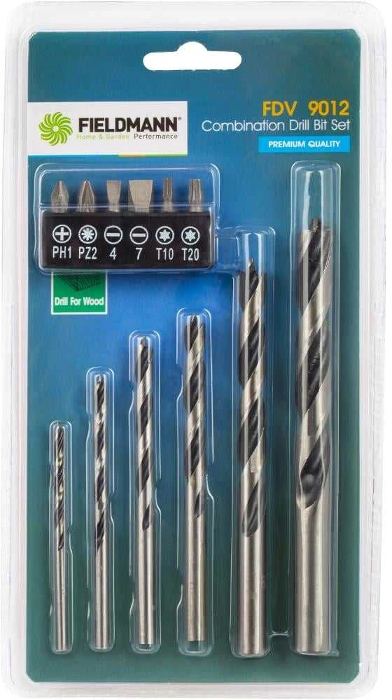 Grąžtas FDV 9012 Wiertel + bits 27pcs FIELDMANN