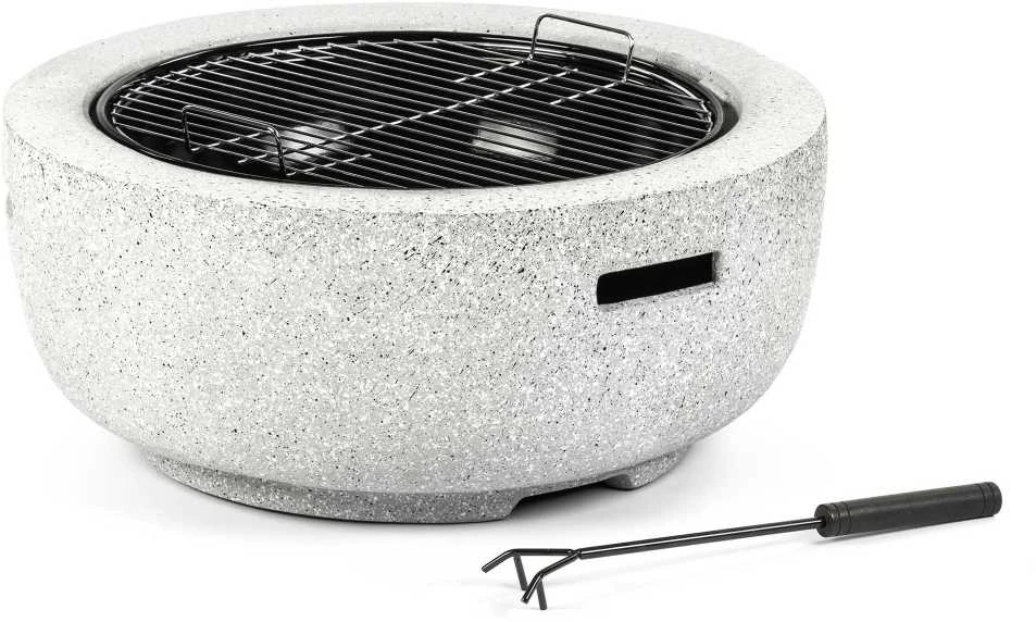 „Fieldmann FZG 1030W“ sodo židinys su židiniu