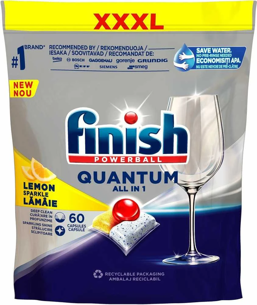 finish Calgonit BAIGTA Kapsułki Quantum All-in-1 60 citrinų