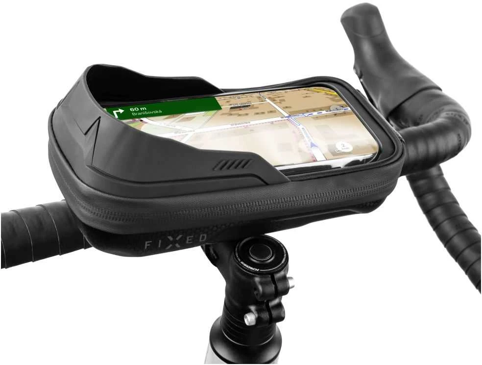 Fixed Fiksuotas FIXBIB2-BK | Dviračio dėklas | Juodas | Visų tipų telefonams iki 6,8 colio