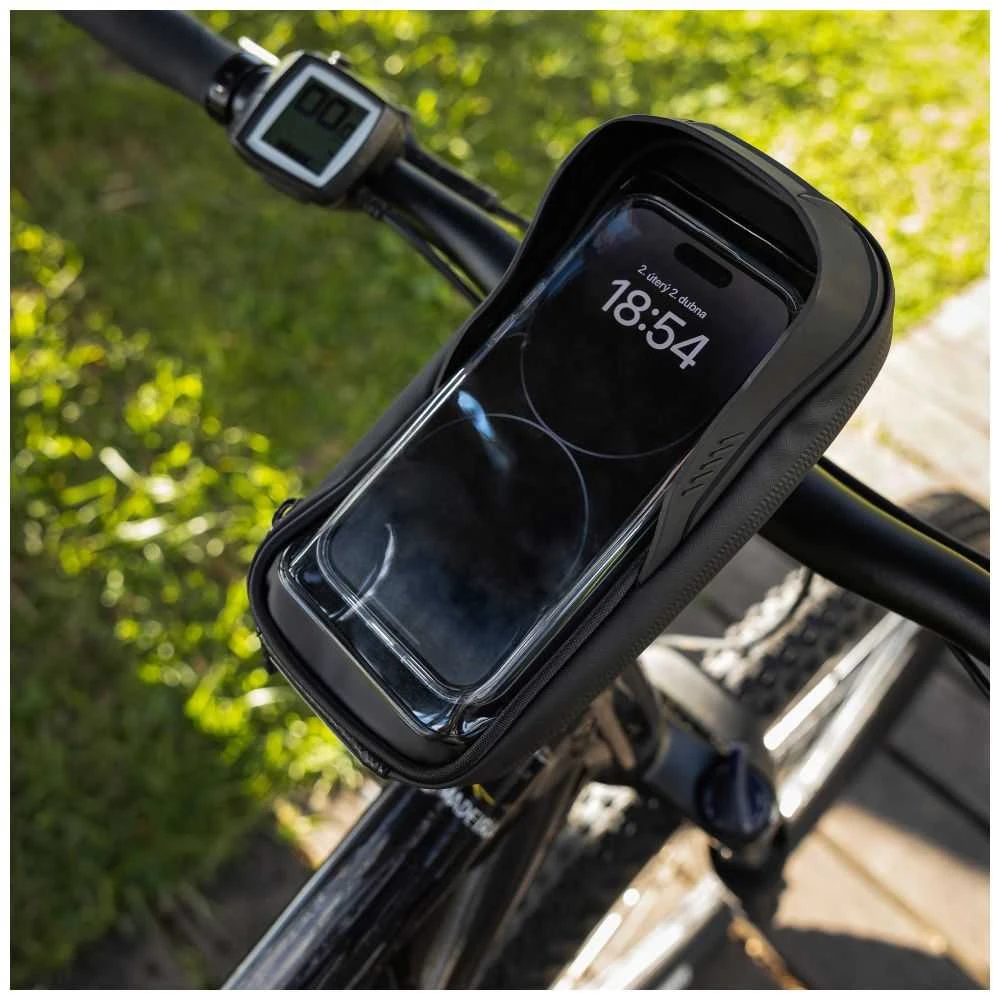Fixed Fiksuotas FIXBIB2-BK | Dviračio dėklas | Juodas | Visų tipų telefonams iki 6,8 colio