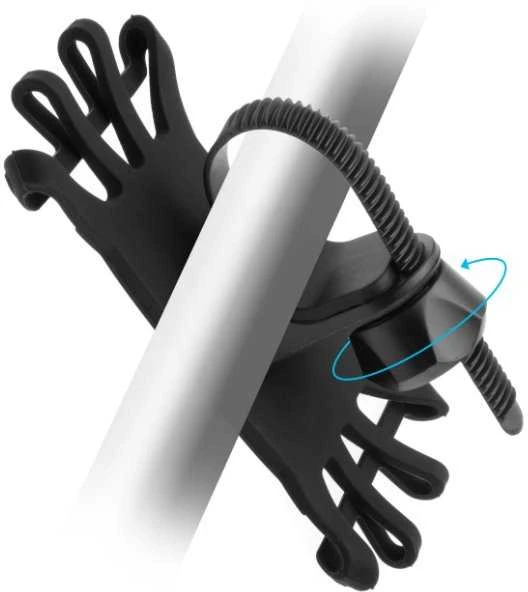 Fixed Fiksuotas silikoninis „Bikee“ laikiklis | Telefono laikiklis | Silikonas/Plastikas | Juodas