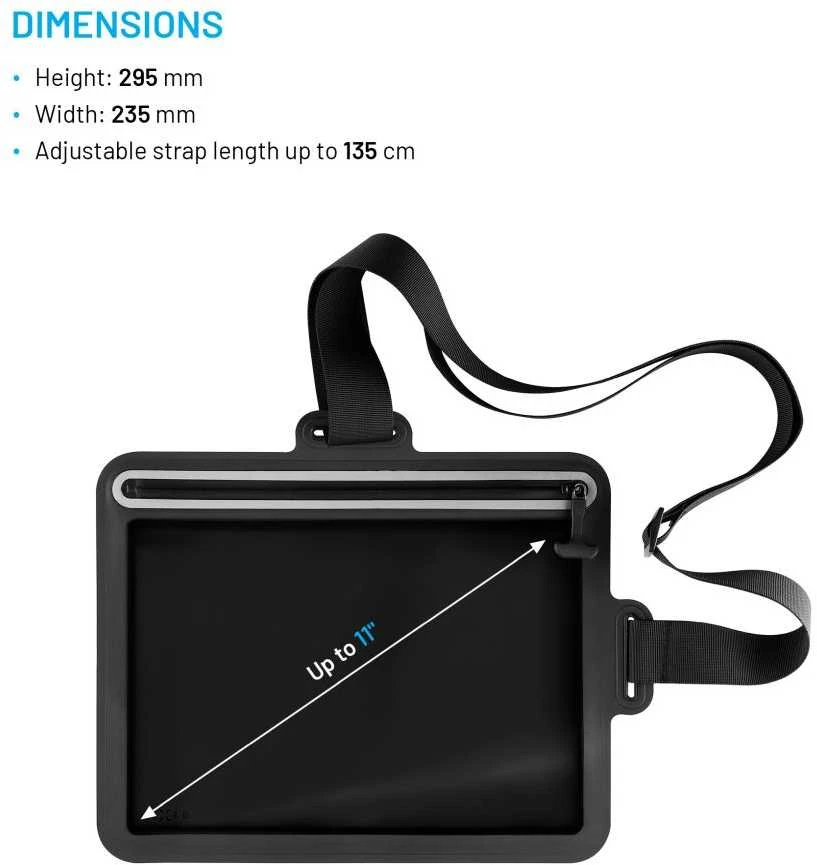 Fixed Wodoodporne etui na tablet FIXED Dry Dėklas na tablet su certyfikatem IPX8, juoda
