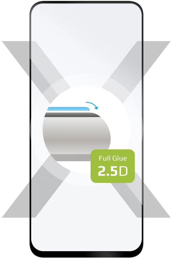 FIXED Viso dangčio apsauginis grūdintas stiklas, skirtas Motorola Moto G54 5