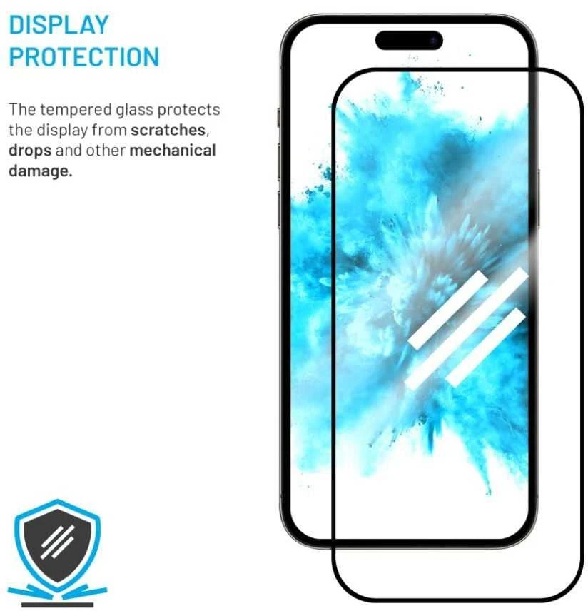 Fixed Grūdintas stiklas ochronne FIXED Full-Cover pro Motorola Moto G75 5G juoda