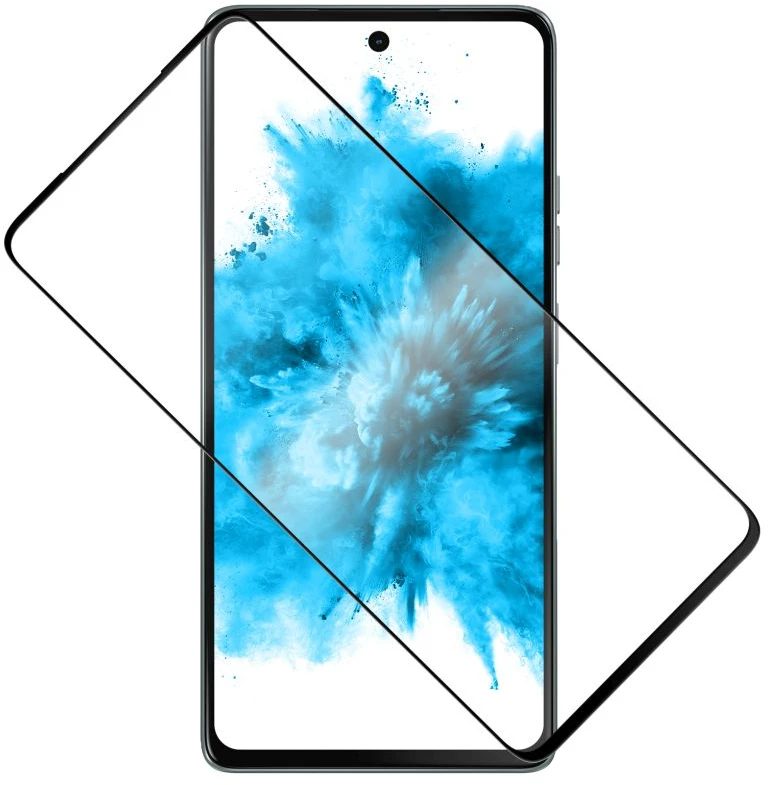 Fixed Grūdintas stiklas ochronne FIXED Full-Cover pro Motorola Moto G75 5G juoda