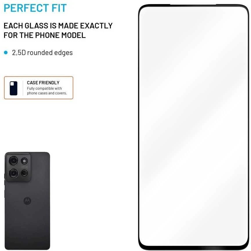 Fixed Grūdintas stiklas ochronne FIXED Full-Cover pro Motorola Moto G75 5G juoda