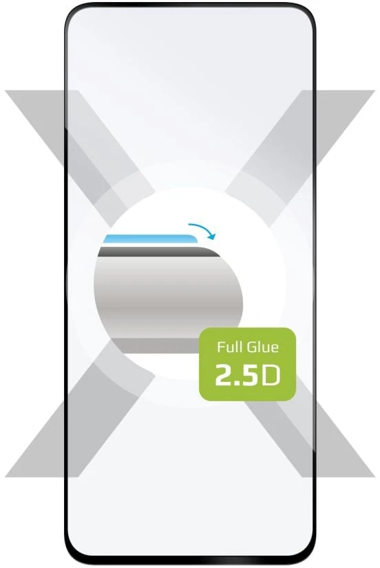 Fixed Grūdintas stiklas ochronne FIXED Full-Cover dla Motorola Moto G24 Power juoda