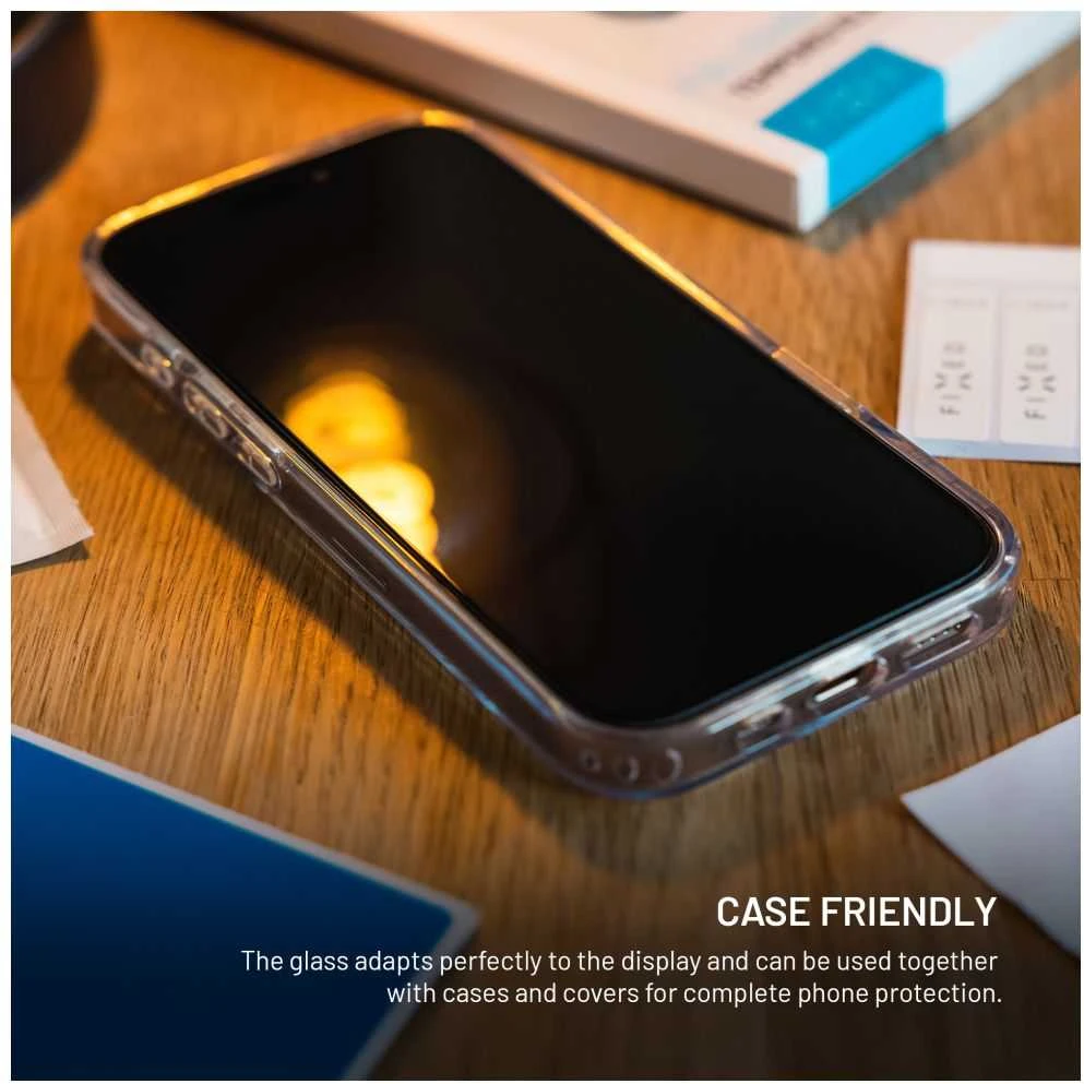 Fixed Fiksuota ekrano apsauga | Apple | iPhone 17 | Grūdintas stiklas | Juodas | Pilnas dangtelis 2.5D