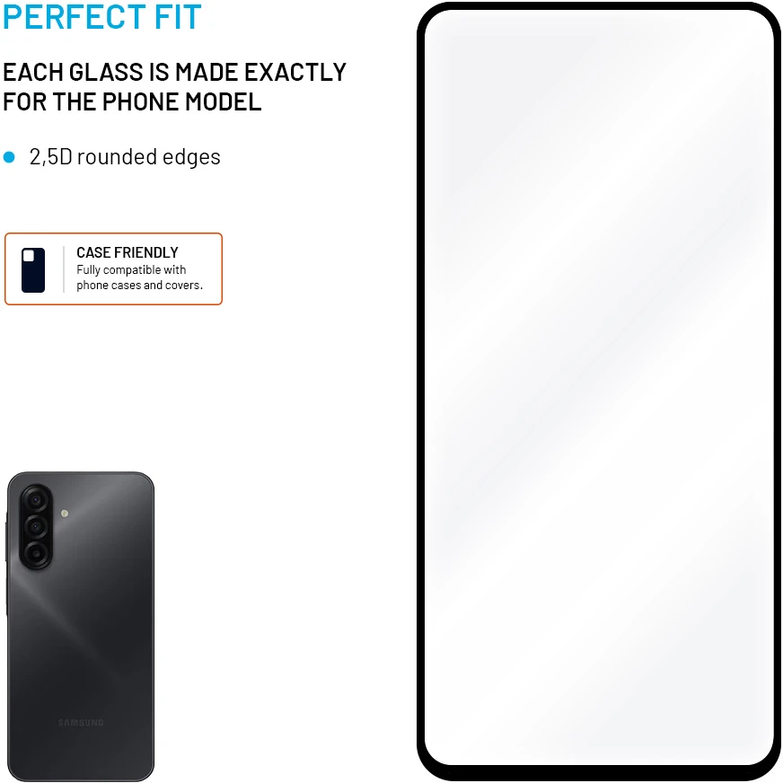 Fixed Samsung | Ekrano apsauga | Galaxy A27 5G | Grūdintas stiklas | Juoda | Full Cover 2.5D