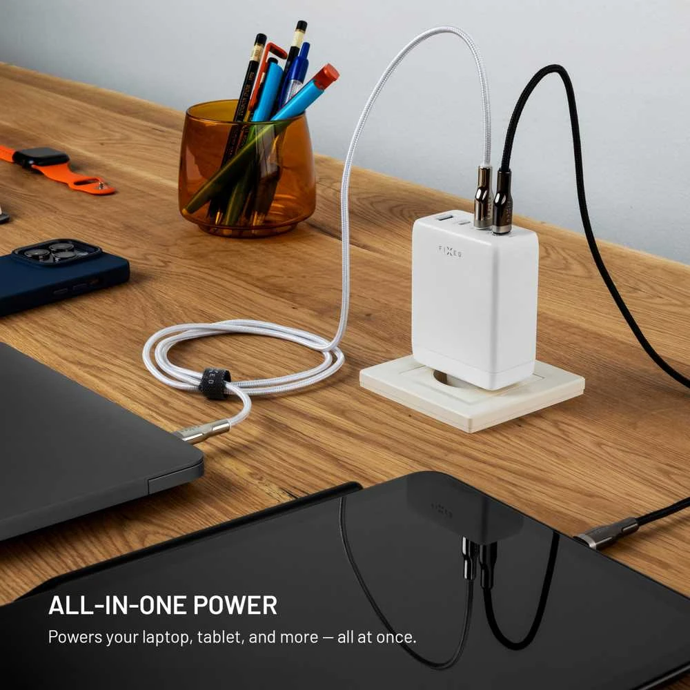 Fixed Fiksuotas įkroviklis 3x USB-A 1x USB-C 5 A (FIXCG120-3C1A-WH)