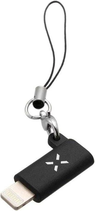 Fixed Fiksuotas USB laidas, skirtas įkrovimui ir duomenų perdavimui iš „microUSB“ į „Lightning“ jungtį, juodas