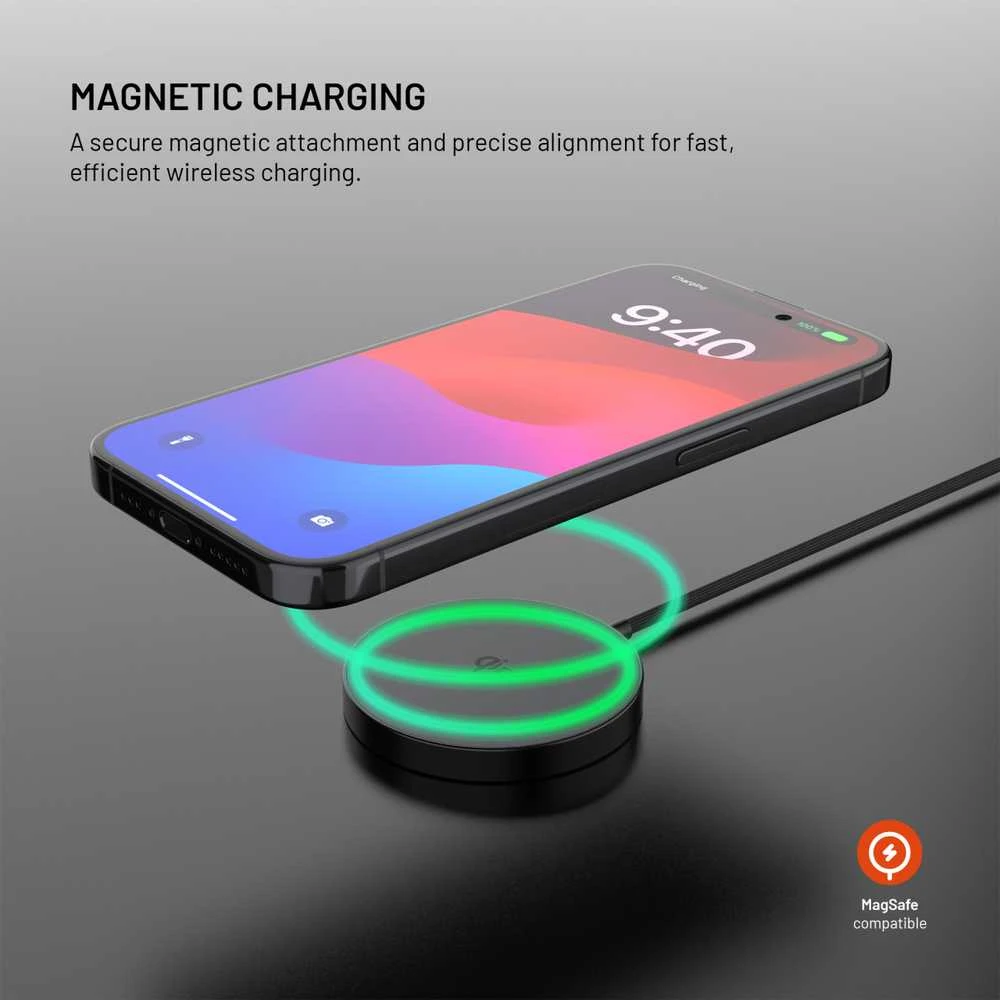 Įkroviklis Fixed MagPad Slim Indukcinė 2.2 A (FIXMPADS-BK)
