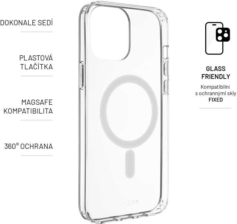 Dėklas Fixed Fiksuotas | MagPure | Galinis viršelis | Apple | iPhone 15 | TPU | Aišku