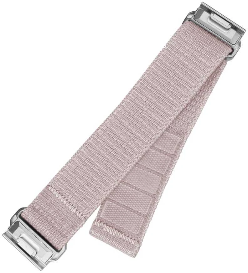 Fixed Ištaisyta | Sportiškas dirželis, skirtas Garmin QuickFit 22mm | 160-210 mm | Rožinis auksinis | Nailonas