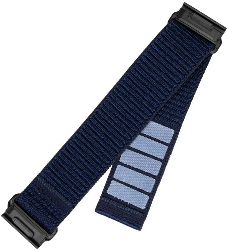 Fixed Ištaisyta | Sportiškas dirželis, skirtas Garmin QuickFit 22mm | 160-210 mm | Tamsiai mėlynas | Nailonas