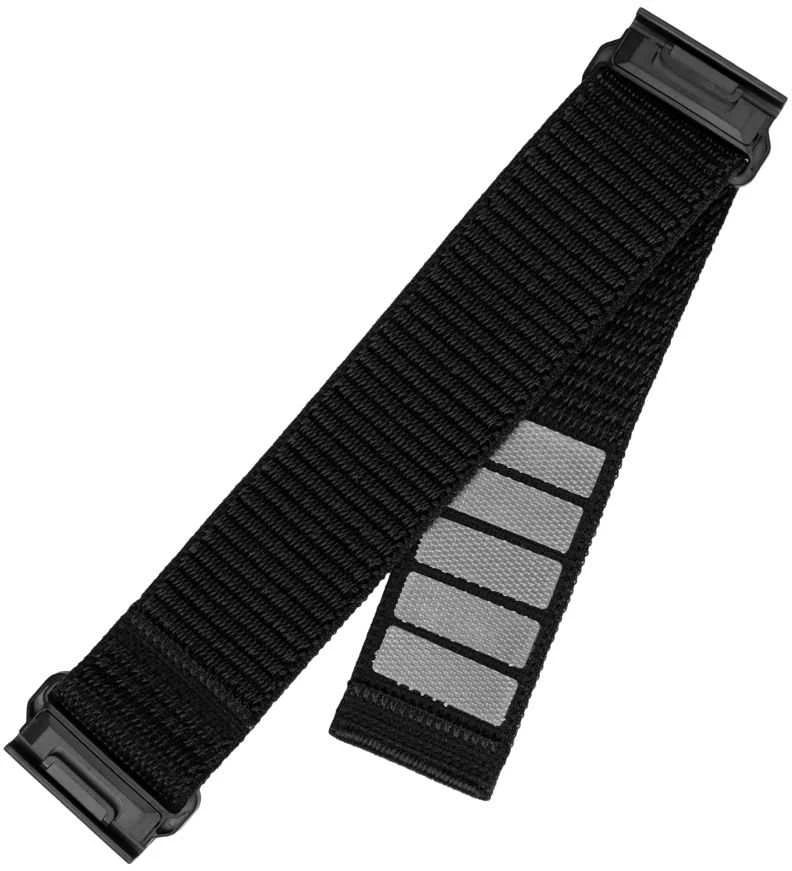 Fixed Ištaisyta | Sportiškas dirželis, skirtas Garmin QuickFit 22mm | 160-210 mm | Juodas | Nailonas