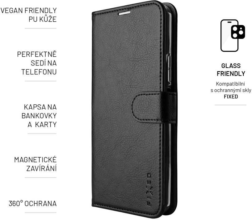 Dėklas FIXED Opus for Xiaomi 12T/12T Pro, juodas