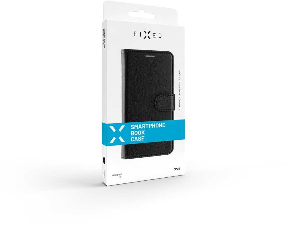 Dėklas Fixed Fiksuotas | Opus | Viršelis | Xiaomi | Note 13 Pro 5G / POCO X6 5G | Oda | Juodas