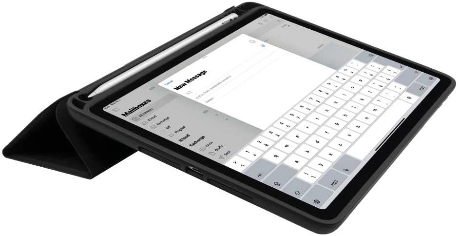Fixed Padcover+ | Apple | Planšetė Case | iPad Air 11" (2020-2026) | Artificial leather/TPU | Juodas
