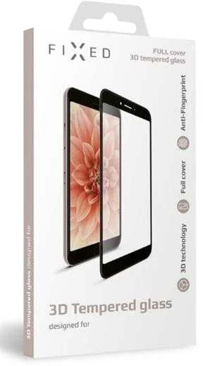 Fiksuotas Grūdintas stiklas ochrona FIXED 3D Full-Cover Apple iPhone 6/6S/7/8/SE (2020/2022) su gluingem na półscreen juoda