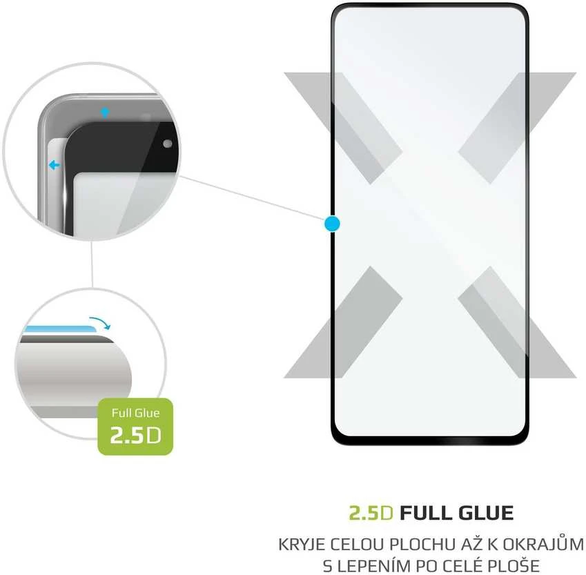FIXED Full Cover Apsauginis grūdintas stiklas, skirtas Samsung Galaxy A53 5G juodas