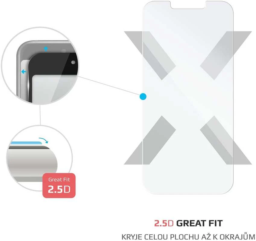 FIXED Apsauginis grūdintas stiklas skirtas Apple iPhone 13 Mini skaidrus