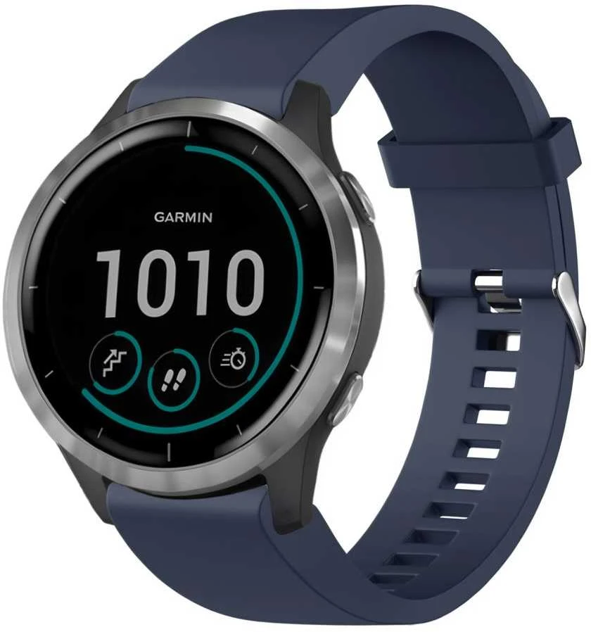Fixed Dirželis silikonowy do Garmin QuickFit 20mm, mėlyna