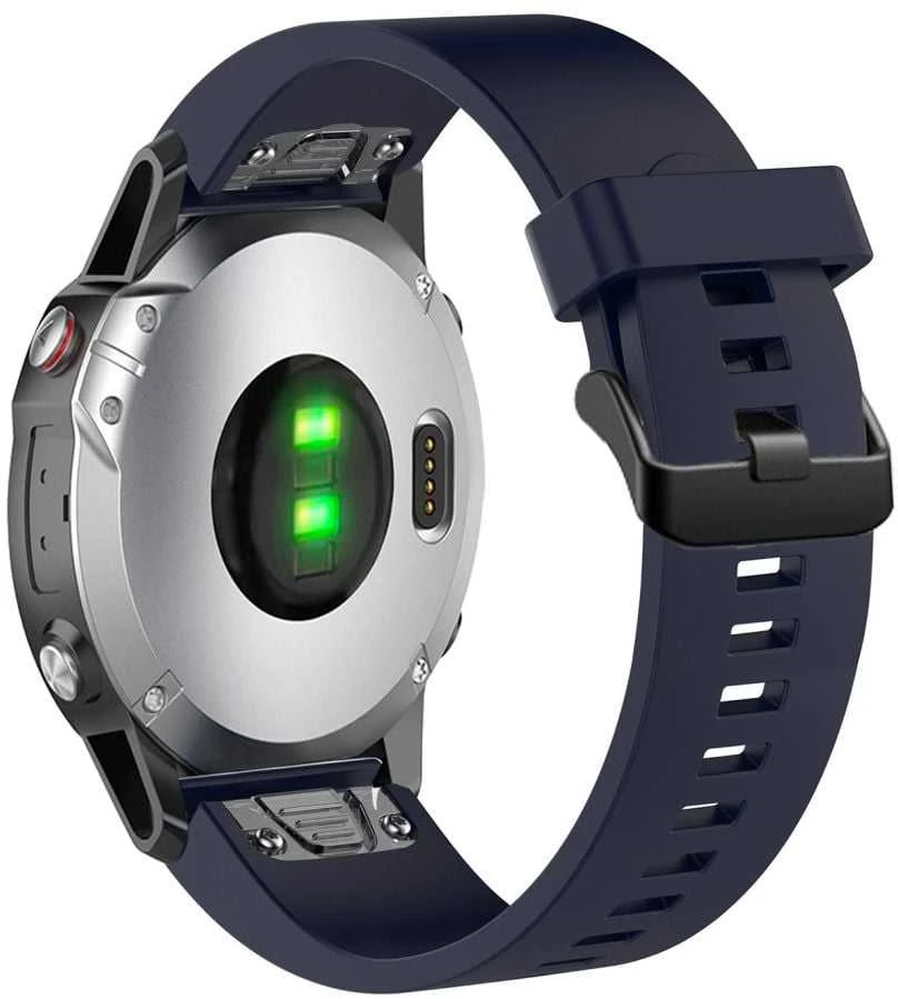 Fixed Dirželis silikonowy do Garmin QuickFit 20mm, mėlyna